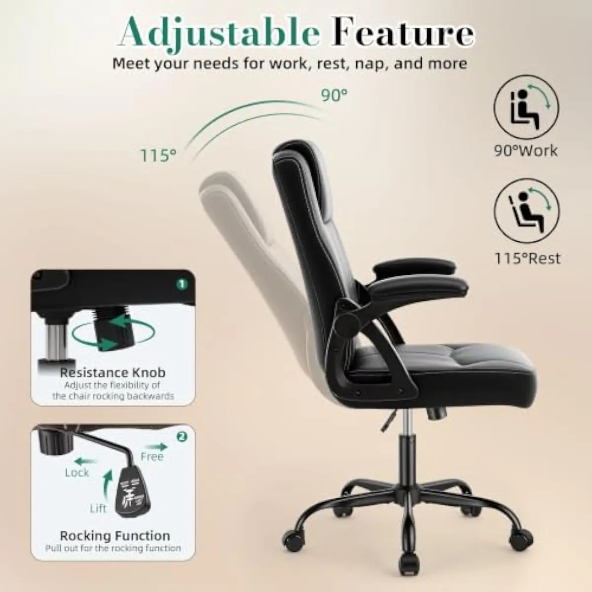 Ergonomischer Bürostuhl für Fü – Office Chair Bewertung und Preis