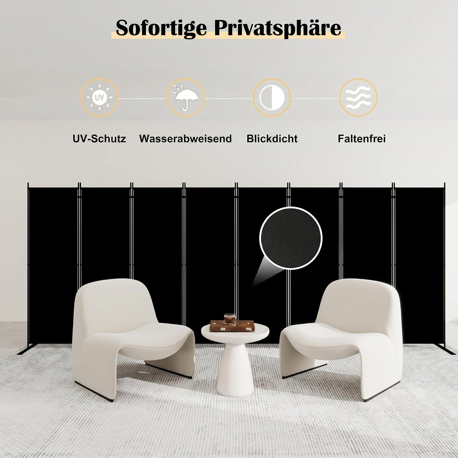 8-teiliger Faltbarer Raumteile – Partition Screen Divider Bewertung und Preis