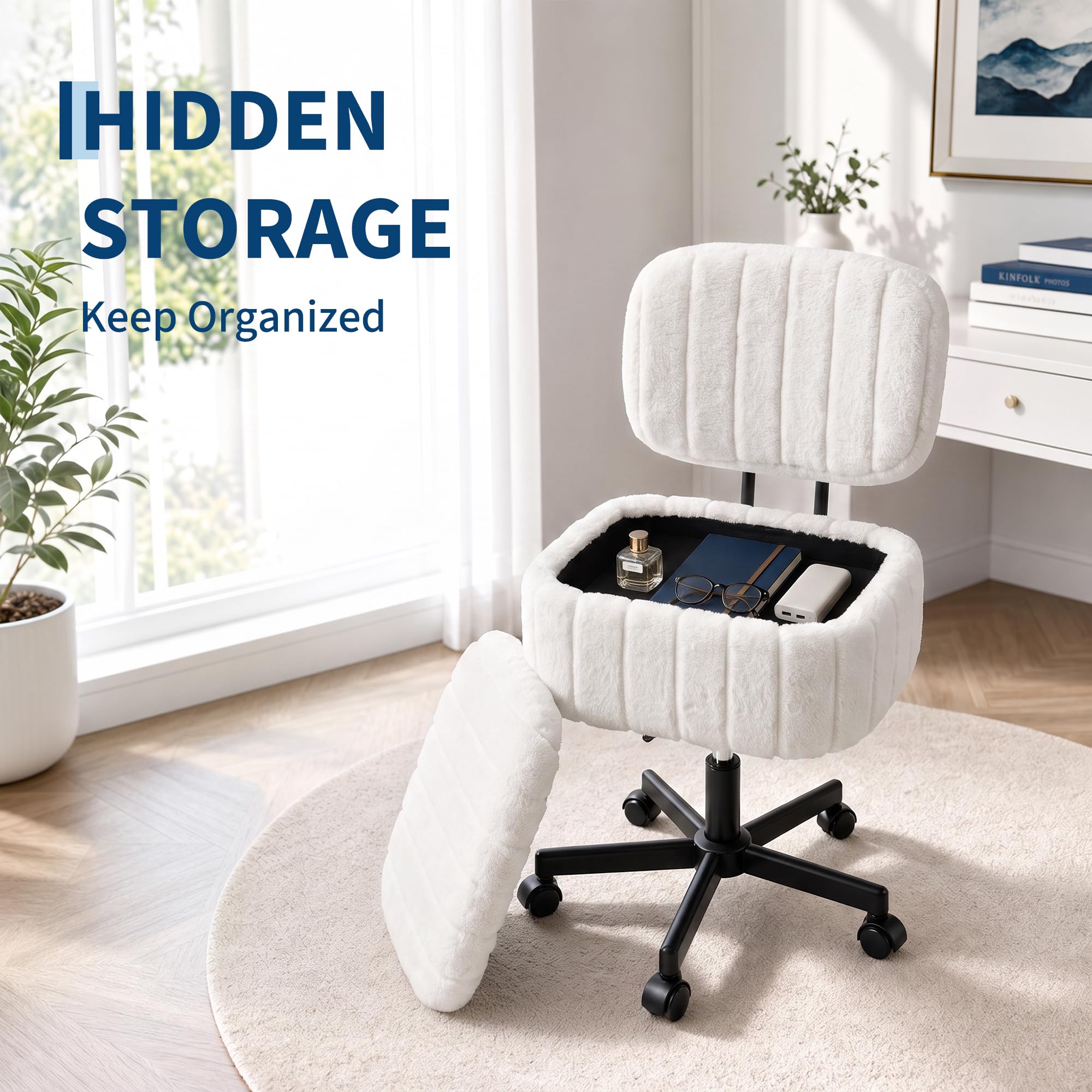 Schminkstuhl mit Stauraum, Sch – Office Stool Bewertung und Preis