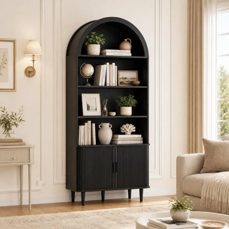 71 cm hohes, gewölbtes Bücherr – Bookshelf Bewertung und Preis