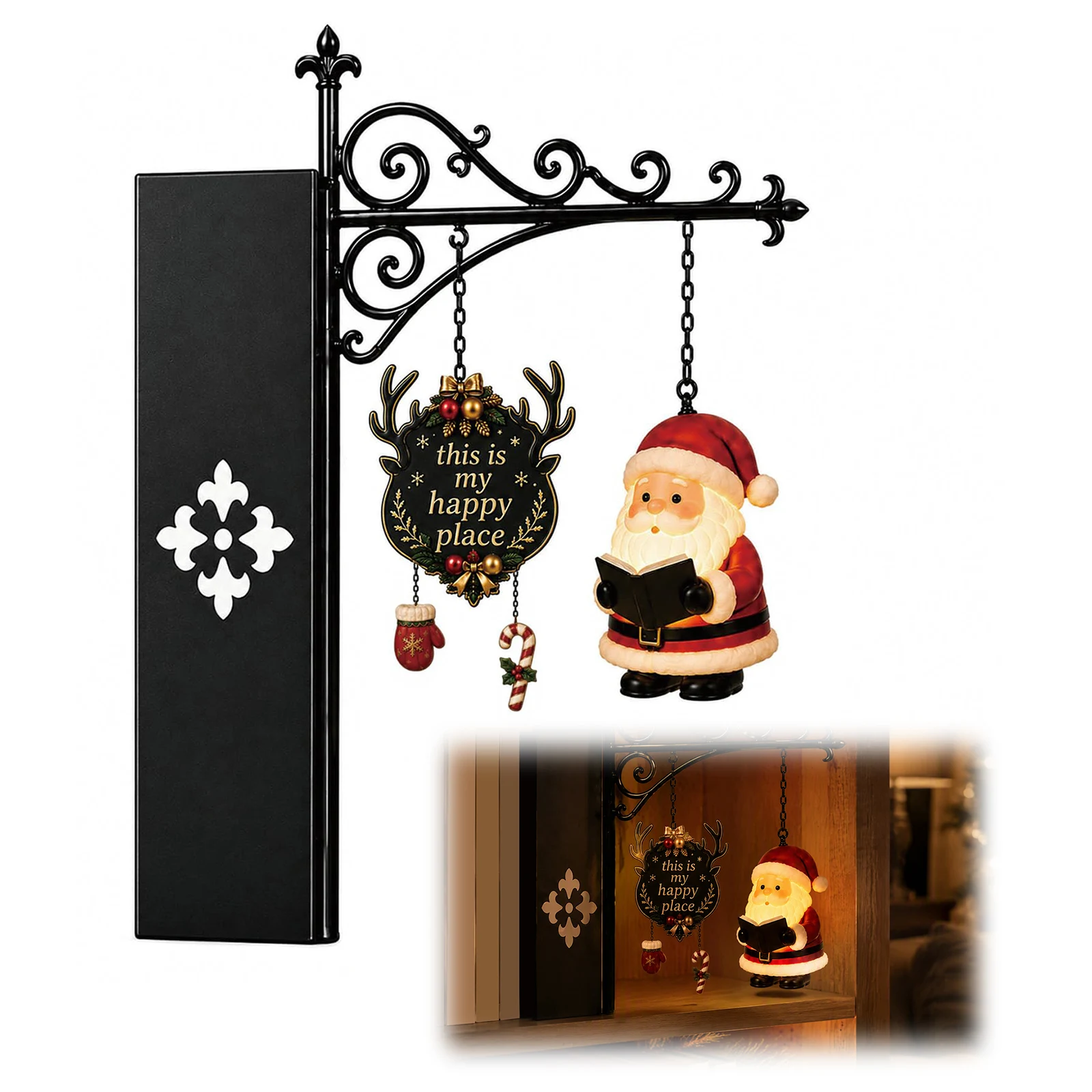 LED-Bücherregal Weihnachtsmann – Bookshelf Bewertung und Preis