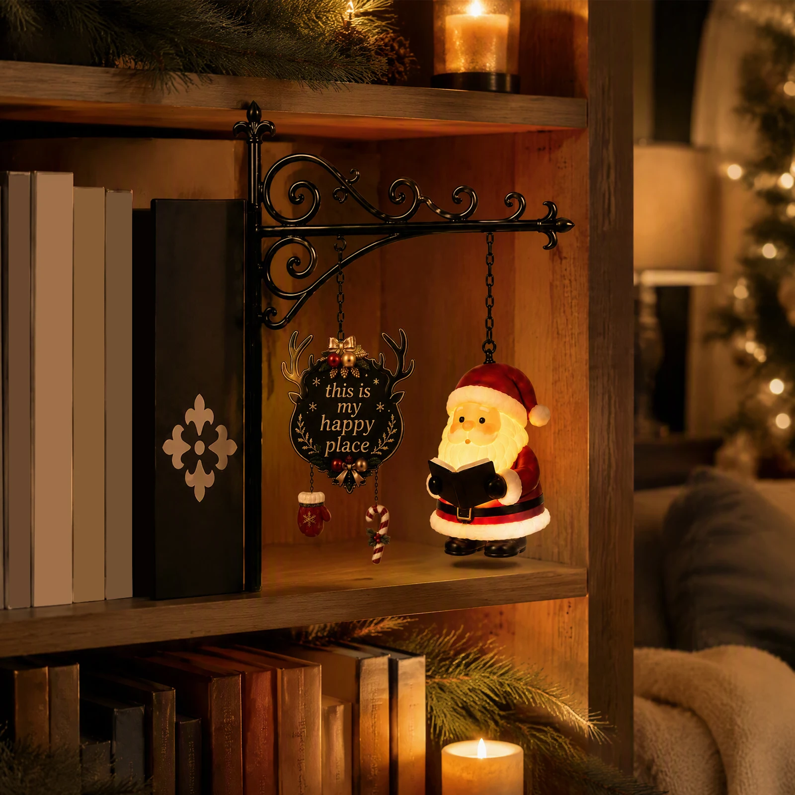 LED-Bücherregal Weihnachtsmann – Bookshelf Bewertung und Preis
