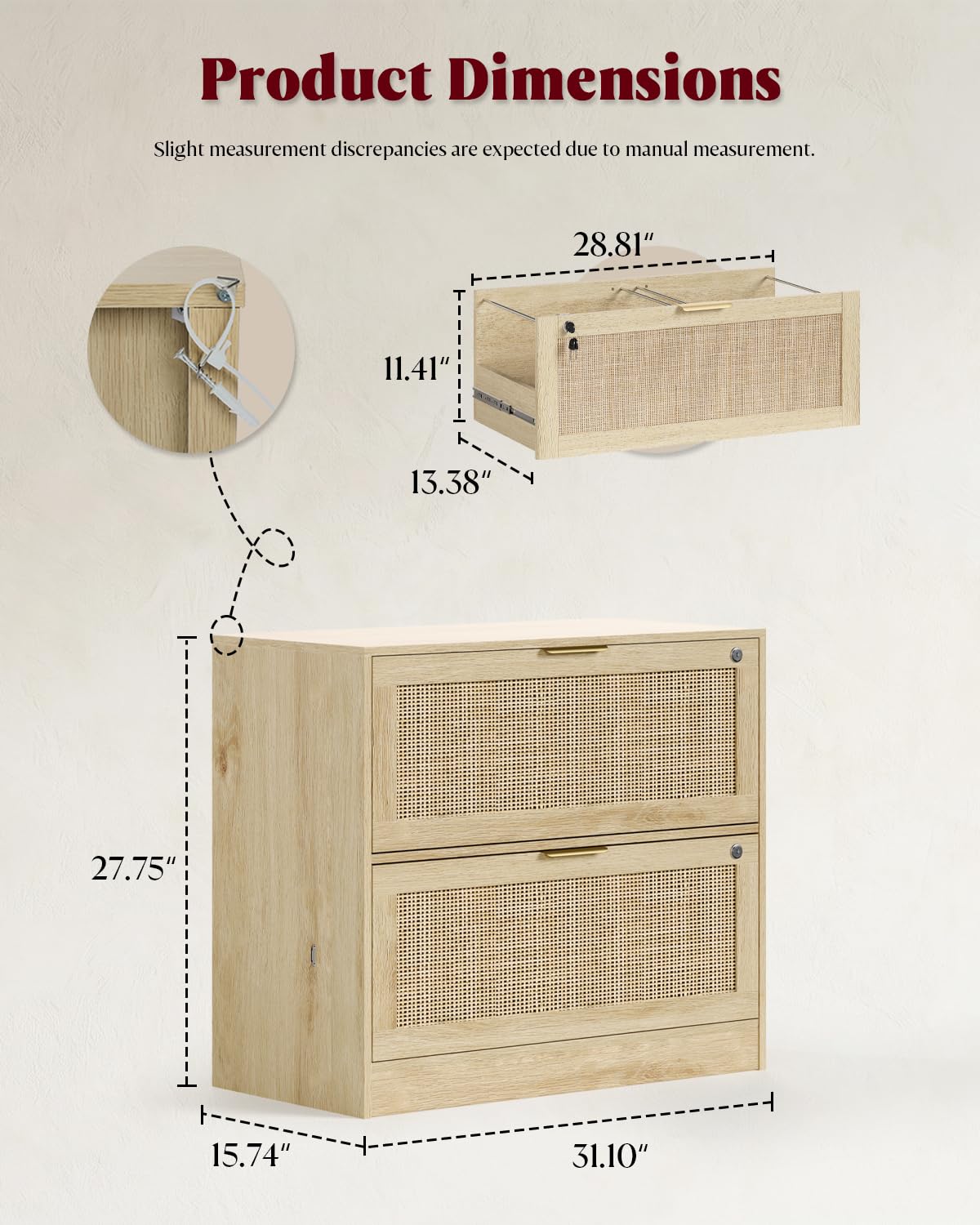 2-Schubladen-Aktenschrank mit  – Printer Stand Bewertung und Preis