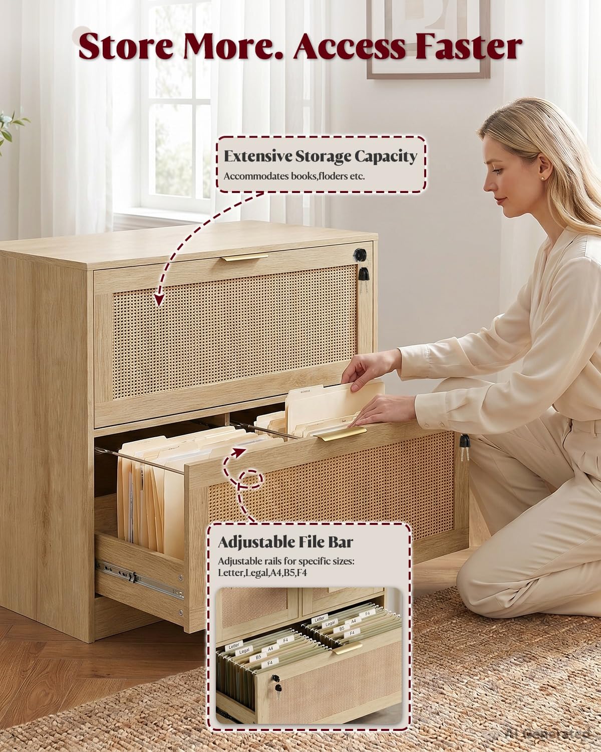 2-Schubladen-Aktenschrank mit  – Printer Stand Bewertung und Preis