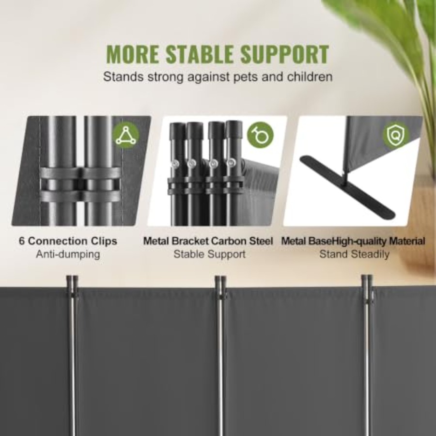 4-teiliger Stoff-Raumteiler, f – Partition Screen Divider Bewertung und Preis