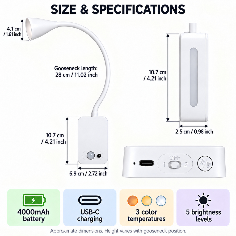 4000mAh Wiederaufladbare Magne – Desk Lamp Bewertung und Preis