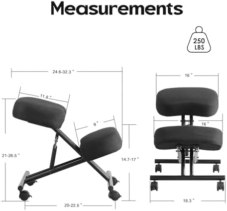 Kniehocker-Stuhl aus Leinen, e – Office Chair Bewertung und Preis