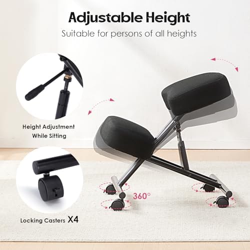 Kniehocker-Stuhl aus Leinen, e – Office Chair Bewertung und Preis
